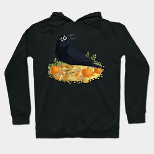 Crow with pumpkins Hoodie